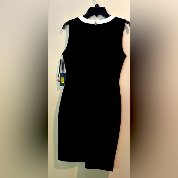 Tommy Hilfiger Women's black with white trim sleeveless dress. - Picture 2 of 3